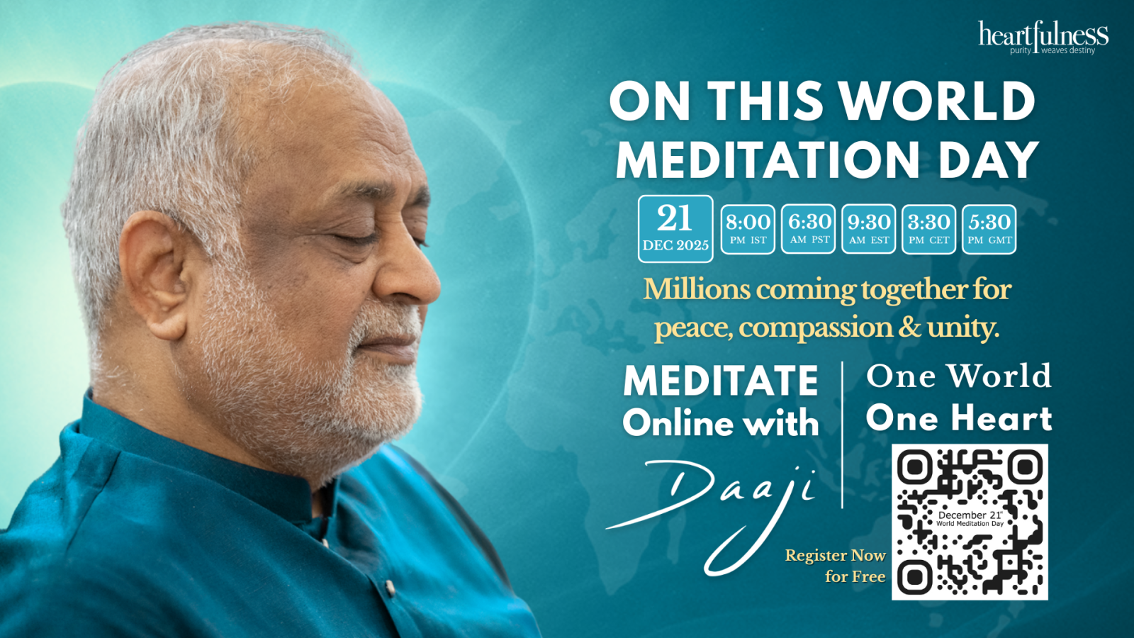 Global online meditation session on the occasion of World Meditation Day