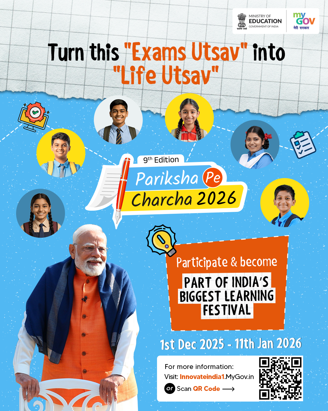 9th edition of Pariksha Pe Charcha
