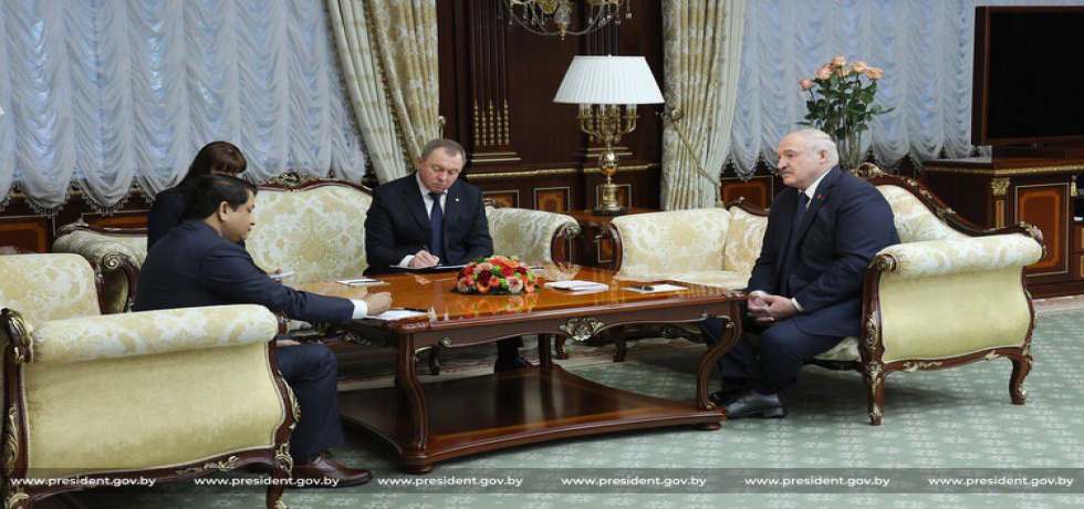 Ambassador Alok Ranjan Jha called on President H.E. Aleksandr Lukashenko