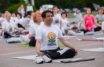  8th International Day of Yoga in Minsk, Belarus