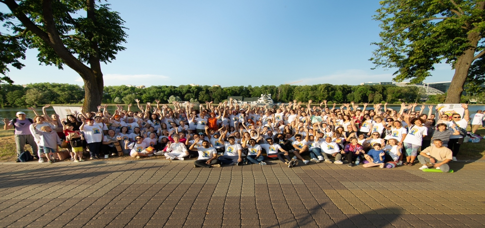 Celebrations of 9th International Day of Yoga at Victory Park, Minsk